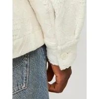 JACK & JONES Greenpoint Jacquard Überhemd - Antique White