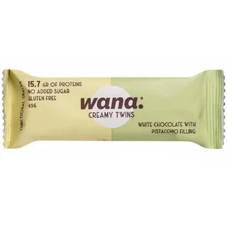 Wana Food Creamy Twins, 45g - Dark Chocolate & White Chocolate Filling