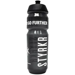 STYRKR Adventure Trinkflasche 750 ml | schwarz transparent