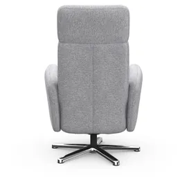 sit&more TV-Sessel Grenoble Kunstleder 71 x 110 x 82 cm Silber mit Kopfteilverstellung, wahlweise mit 2 Motoren, Akku & Aufstehhilfe