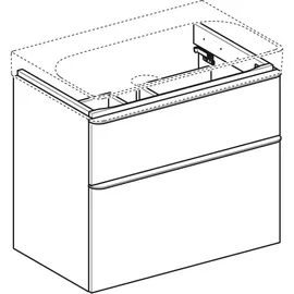 Geberit Smyle Square Waschtischunterschrank 2 Schubladen