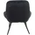 SalesFever Relaxsessel Toulon Samt 76 x 85,6 x 85,6 cm Schwarz mit Kissen