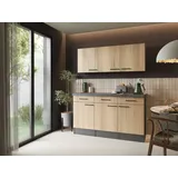 Respekta Buffet Oliver 150 x 200 x 60 cm Grau/Eiche