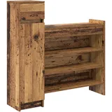 vidaXL Schuhschrank Altholz 100,5 x 28 x 100 cm braun