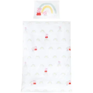 roba Babybettwäsche, Weiß - Motiv der Zeichentrick Serie - / Rosa