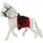 LeanToys Weißes Pferd Sattelfarm Figur 30 cm