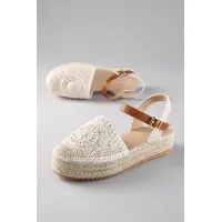 aniston shoes Plateau-Sandaletten Damen Beige/Braun 41