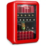 Klarstein PopLife Getränkekühlschrank (115 l, 870 mm hoch, Rot)