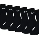 Nike Jungen DF PERF BASIC Crew Socken, Black, 4/5 Jahre - 4-5 Jahre