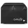 kwmobile Abdeckhaube für 2-Scheiben Toaster 19 x 20,3 x 28 cm Weiß Schwarz Smile Herz