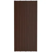 VidaXL Dachpaneele 36 Stk. Verzinkter Stahl Braun 100x45 cm