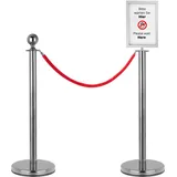 Stagecaptain Absperrständer Personenleitsystem PLS-150 1,5 m Silber
