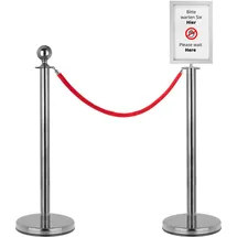Stagecaptain Absperrständer Personenleitsystem PLS-150 1,5 m Silber