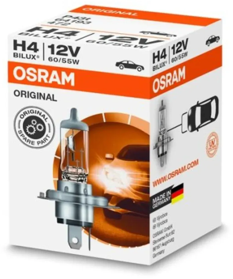 Ampoule halogène OSRAM H4 Standard 12V, 60/55W