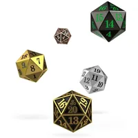 Oakie Doakie Dice W20 Spindown-Würfel Set Metal 5