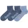 BENCH Kurzsocken 3er Pack Blau 35-38