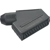 BKL Electronic 0903014 Scart-Steckverbinder Buchse, gewinkelt Polzahl: 21 Schwarz 1 St.