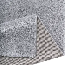 Bruno Banani Hochflor-Teppich BRUNO BANANI "Shaggy Soft" Gr. 1, grau (hellgrau), B:60cm H:30mm L:90cm, Kunstfaser, Teppiche, gewebt, Uni Farben, besonders weich und kuschelig, Kundenliebling
