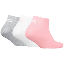 Puma Kinder Sneakersocken, 3er Pack Bequem sitzend-Plain Sneaker 3P, bunt 39-42
