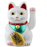 Freak Scene Superfreak Glückskatze - Maneki-Neko - Winkekatze - 13 cm - weiß