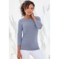 LASCANA 3/4-Arm-Shirt Blau 36/38