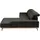 Musterring Eckcouch Leder Wohnlandschaft 3-Sitzer Schwarz