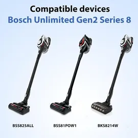 bundiglassware 2 Pack Ersatzfilter mit für Bosch Akku-Staubsauger Unlimited Gen2 Serie 8 BKS8214W/BSS825ALL/BSS81POW1/BBS8214PET,Part # 12036642,12023349