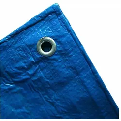 Gewebeplane 5x6m (30m2) blaue, Abdeckplane wasserdicht, reißfest und UV-beständig