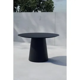 venture home Gartentisch Ø 120 x 75 cm Schwarz