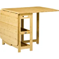 Homcom Esstisch Klapptisch Esszimmertisch Küchentisch mit Ablagefächer, verstellbaren Füße,