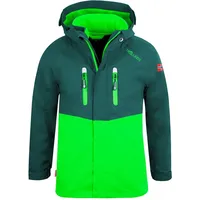 TROLLKIDS Bryggen 3in1 Jacke - Dark Green / Bright