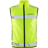 Craft Visibility Vest Unisex mit Reißverschluss, Fahrradweste, Laufweste, Reflektierend, M