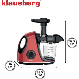 Klausberg KB-7865 Slow Juicer Rot/Schwarz