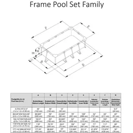 Intex Family Frame 260 x 160 x 65 cm ohne Filterpumpe