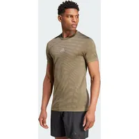 Adidas Gym+ Training Seamless T-Shirt Olive Strata / Shadow Olive L