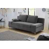 Schlafsofa JOCKENHÖFER GRUPPE "Jano" Sofas Gr. B/T: 202cm x 103cm, Cord, grau klassisches Schlafsofa mit individuell, verstellbaren Armlehnen