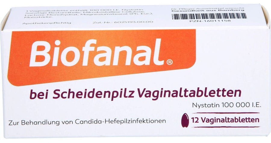 Dr. Pfleger Arzneimittel BIOFANAL bei Scheidenpilz 100 000 I.E. Vaginaltabletten Vaginalpilz & Vaginalflora