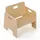 Relaxdays Kinderstuhl ab 1 Jahr 32 x 33 x 29 cm Holz braun