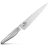 KAI Seki Magoroku Shoso Allzweckmesser 15 cm Edelstahl - ergonomischer Griff - rostfrei - spülmaschinengeeignet - silber/weiß