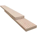 Terrassendielen KIEHN-HOLZ "Terrassendeck", beige (natur), B:600cm L:200cm, Holzwerkstoff, Terrassendielen