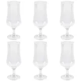 Testrut Biergläser 6er Set CARA, Transparent - 405 ml - 6er Set