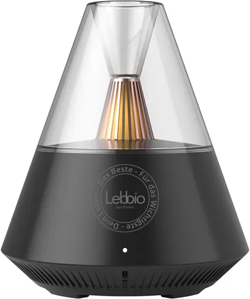 Lebbio Aroma Diffuser 150ml - Reinigt und belebt die Luft mit einem sanften Duft - Schwarz