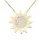 Jobo Collier Kette mit Anhänger Sonne 333 Gold Gelbgold