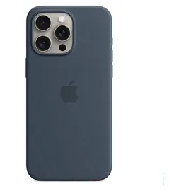 Apple iPhone 15 Pro Max Silikon Case Sturmblau