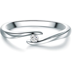 Trilani Diamant-Ring aus Sterling Silber in Silber mit Diamant Ringe   Damen 