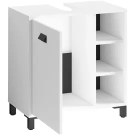 byLIVING Waschbeckenunterschrank WELLNESS, Breite 60 cm, weiß/schwarz