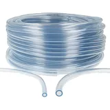 tecuro PVC-Schlauch Innen-Ø: 25 mm - Wandstärke 4,5 mm, transparent, flexibel, für Lebensmittel, Wasser, Öl, Benzin, max. +60°C