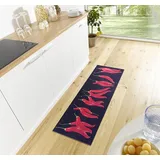 HANSE HOME Cook & Clean Küchenläufer Chili Motiv Teppichläufer rutschfest Pflegeleicht Teppich Läufer für Küche, Flur, Eingangsbereich, Esszimmer – 50x150cm