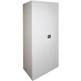 Dema - Werkzeugschrank Werkstattschrank 2-türig 78x58x192 Cm 4 Fachböden Ral 7035