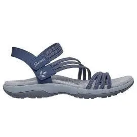 SKECHERS Reggae Slim - Coffee Run Blau Sandal Gr. 41